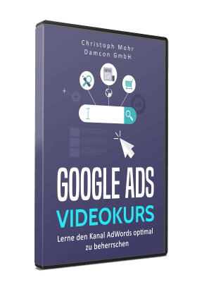 3D Cover Google Ads Videokurs Lösung: Grundlagen des Onlinemarketings Lektionen